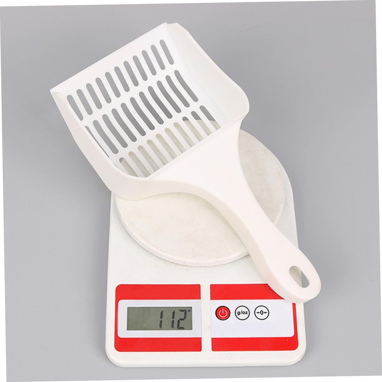 Portable Pet Cat Litter Scoop Convenient Handheld Cleaning Tool for Easy Waste Disposal White Design for Home Use