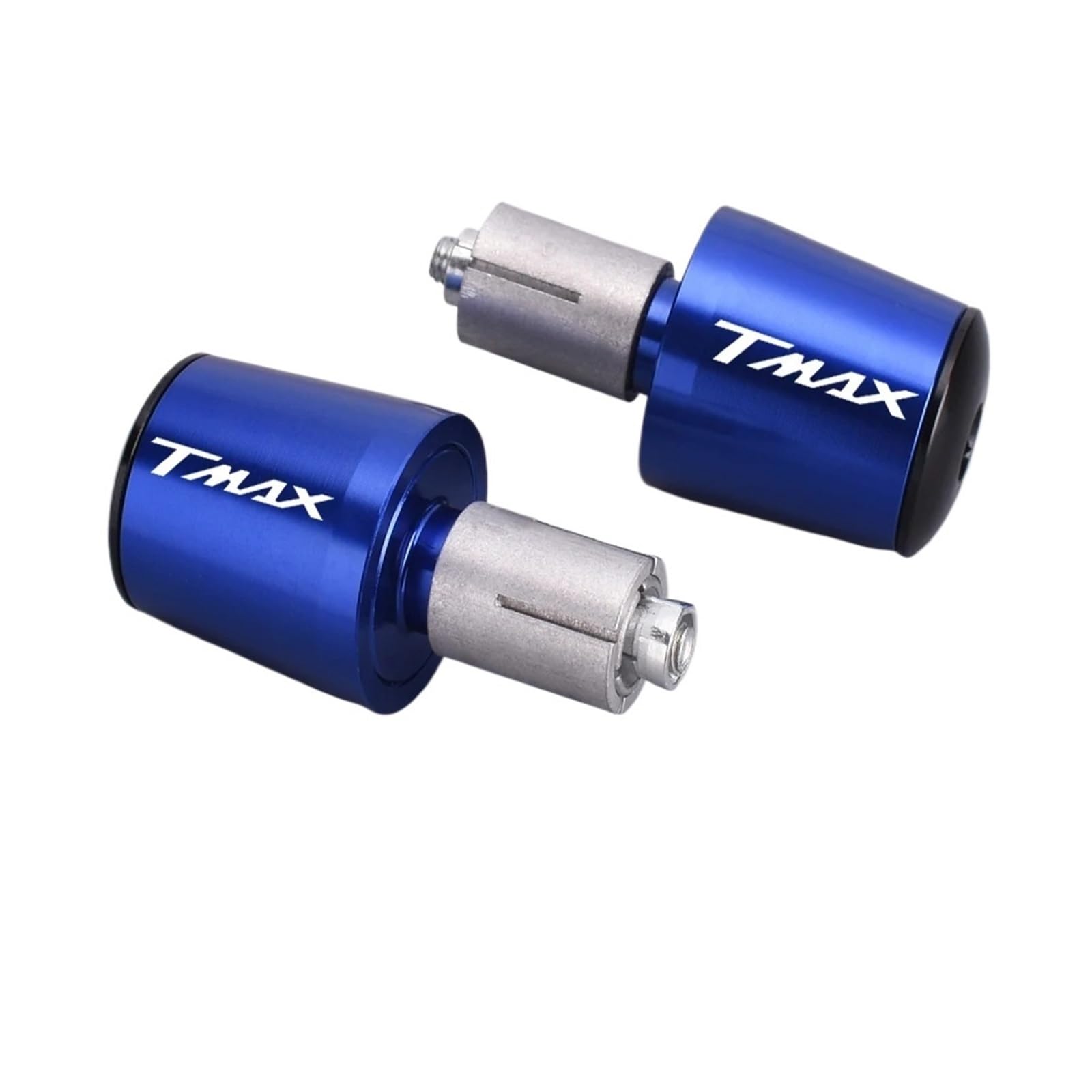 Bilancieri Manubrio Moto Moto Impugnatura Manubrio estremità CNC Manubrio in Alluminio Tappo Anti Vibrazioni Spina per Ya&MAHA T-Max 500 TMAX 500 560 TMax 530(Color:Blue)