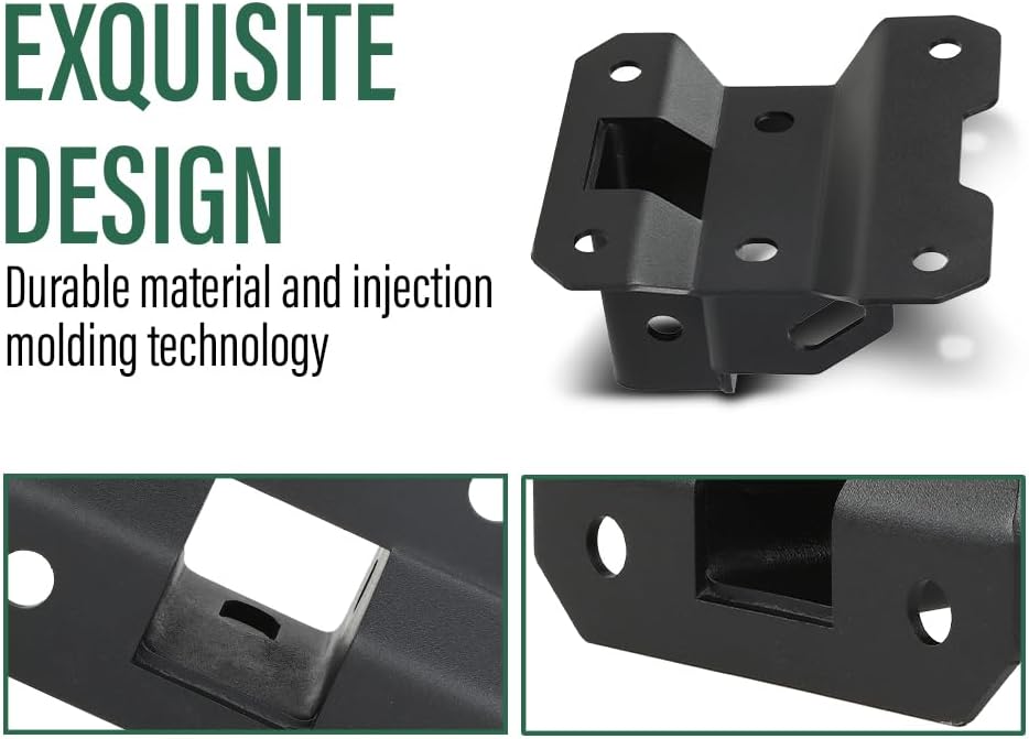 LQI Rear 2" Receiver Tow Hitch Compatible with Can-Am Maverick X3 & X3 Max (Turbo) 2016-2021 Black