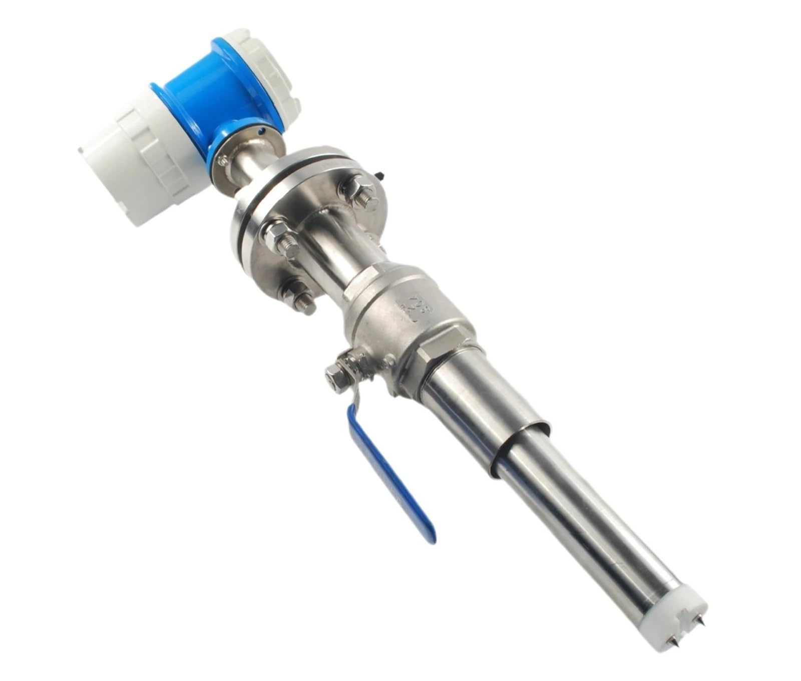 QfUxYYSLD Insertion Electromagnetic Flow Meter Digital Mag Meter for Wastewater Pipeline Sewage Treatment RS485 4‑20mA(DN250)