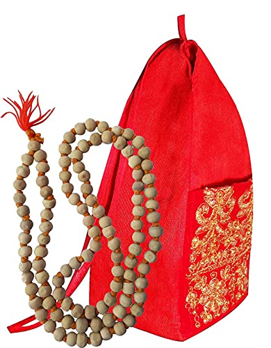Bolsa Gomukhi con bolsillo integrado y rosario Jap Mala para un rezo cómodo