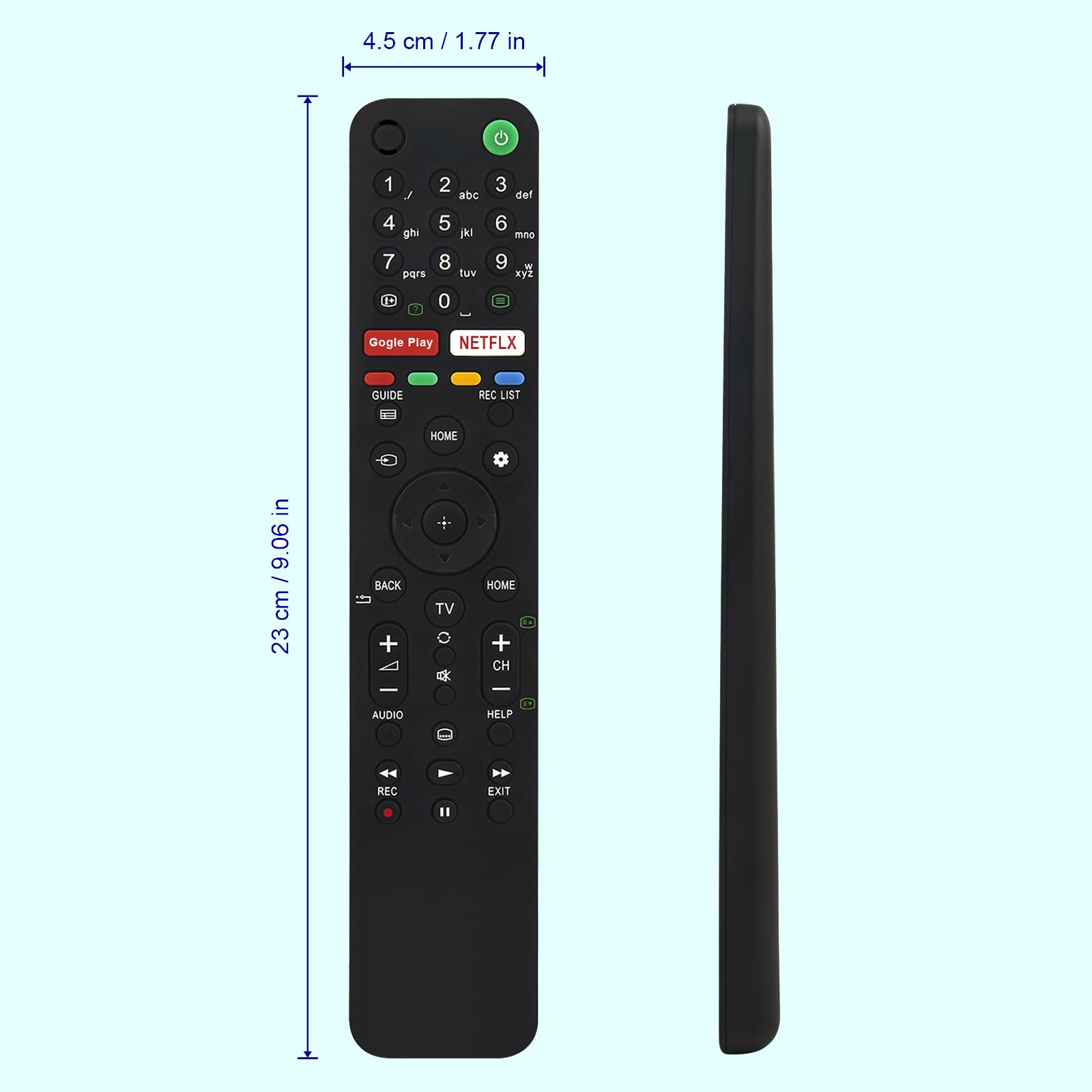 ALLIMITY Voice RMF-TX611E Sostituzione del Telecomando per Sony 4K HD TV KD-55A87 KD-55A89 KD-65A87 KD-65A89 KD-75ZH8 KD-85ZH8 KE-55A87 KE-55A89 KE-65A87 KE-65A89 KD-49XH9505 KD-55XH9505 KD-65XH9505