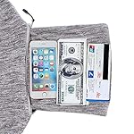 Ulalaza Infinity Scarf with Hidden Zipper Pocket Lightweight Travel Wrap for Women Girls - Image 2