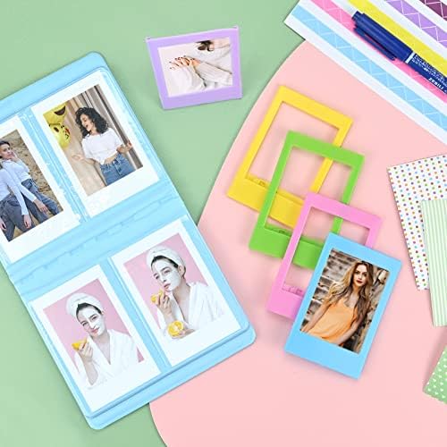 Instant Cameras Camera Accessories Compatible with Instax Mini 8/8+/9 Instant Camera, with Transparent Camera Bag/Blue Album/Colourful Filter/Frame Sticker/Film Frame/Close-Up Lens/Corner Sticker/Pen