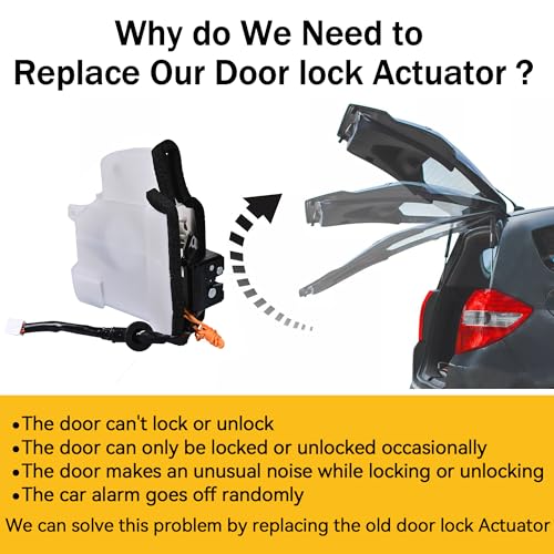 Image of EKLN Door Latch Assembly Rear Tailgate Latch Actuator Motor Compatible with 2003-2009 Toyota 4Runner 4.0L 4.7L Replace OE# 69110-35060, 69110-35062, 69110-35090