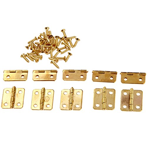Dophee 50pcs Small Pure Copper Hinges 0.71