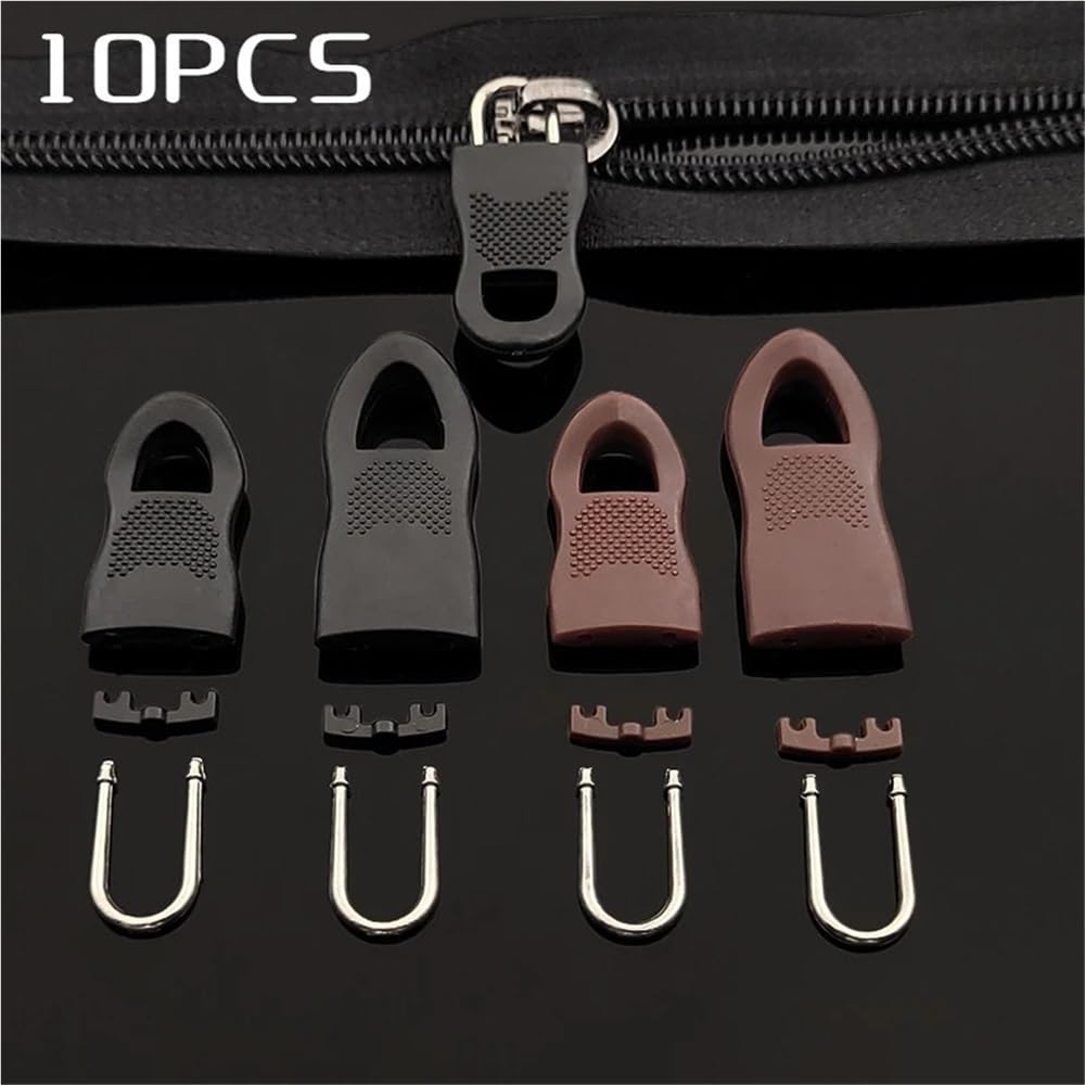 Tirador de cremallera de repuesto multifuncional, tirador de cremallera de repuesto, accesorio de tirador de cremallera universal, pequeño reparador de cremallera ajustable, tirador de cremallera comp