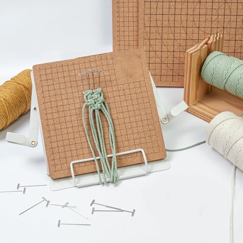 Support de bureau en macramé pliable en métal avec base antidérapante - 6