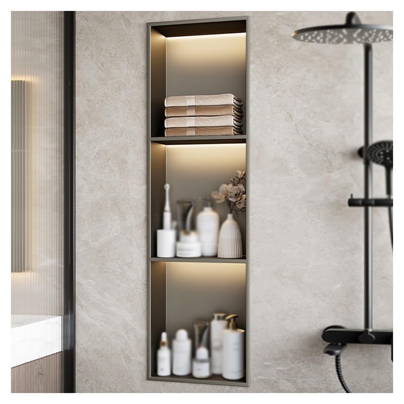 Étagère de douche design gris pour transformer votre salle de bain