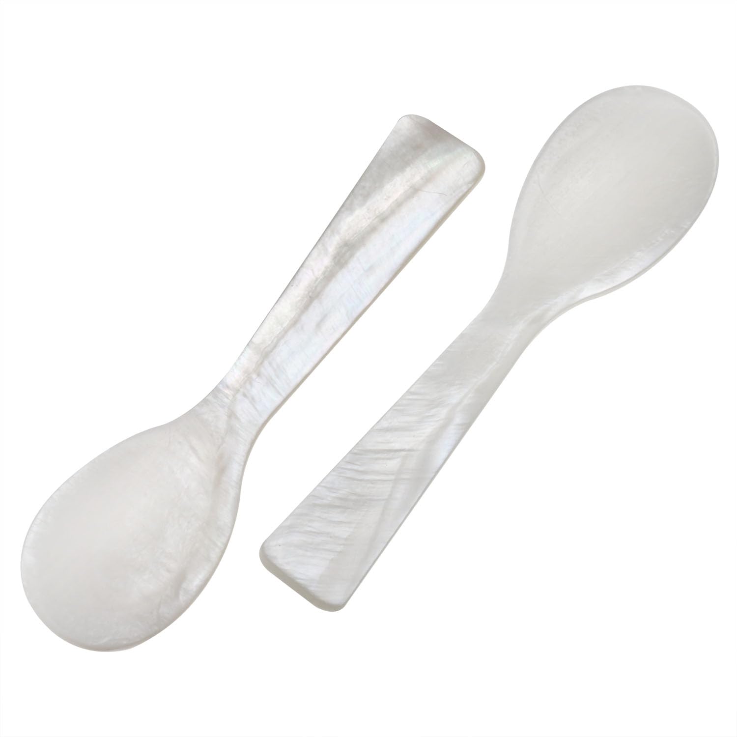 Amazon.co.jp: VAKTOK 真珠層スプーン 貝殻パールスプーン cucharas de