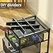 Rolling Utility Cart with 3 Drawers, Craft Organizer and Storage with DIY Divider, Lockable Wheels, Multi-Functional Storage for Art Supplies, Store for Brushes & Paints & Small Parts(Patent Pending)
