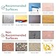 Commomy 3D Selbstklebend Fliesenaufkleber, Matte Cream, Klebefliesen Küche Wandfliesen, 30 x 30 cm, Selbstklebende Fliesen für Küche, Bad, Akzent-Wanddekoration 10 Stück