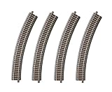 Roco/Fleischmann 61124. Pack 4 vias curvas radio 4 de 30 grados. Radio de 511,1mm. Geoline.