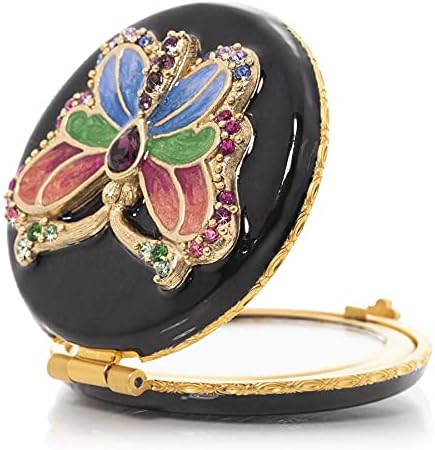 Jay Strongwater Jayla Butterfly Compact, Rainbow-Hued and Glamorous