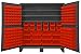 Durham HDC72-192-3S1795 Lockable Cabinet with 192 Red Hook-On Bins, 60" Wide, 12 Gauge