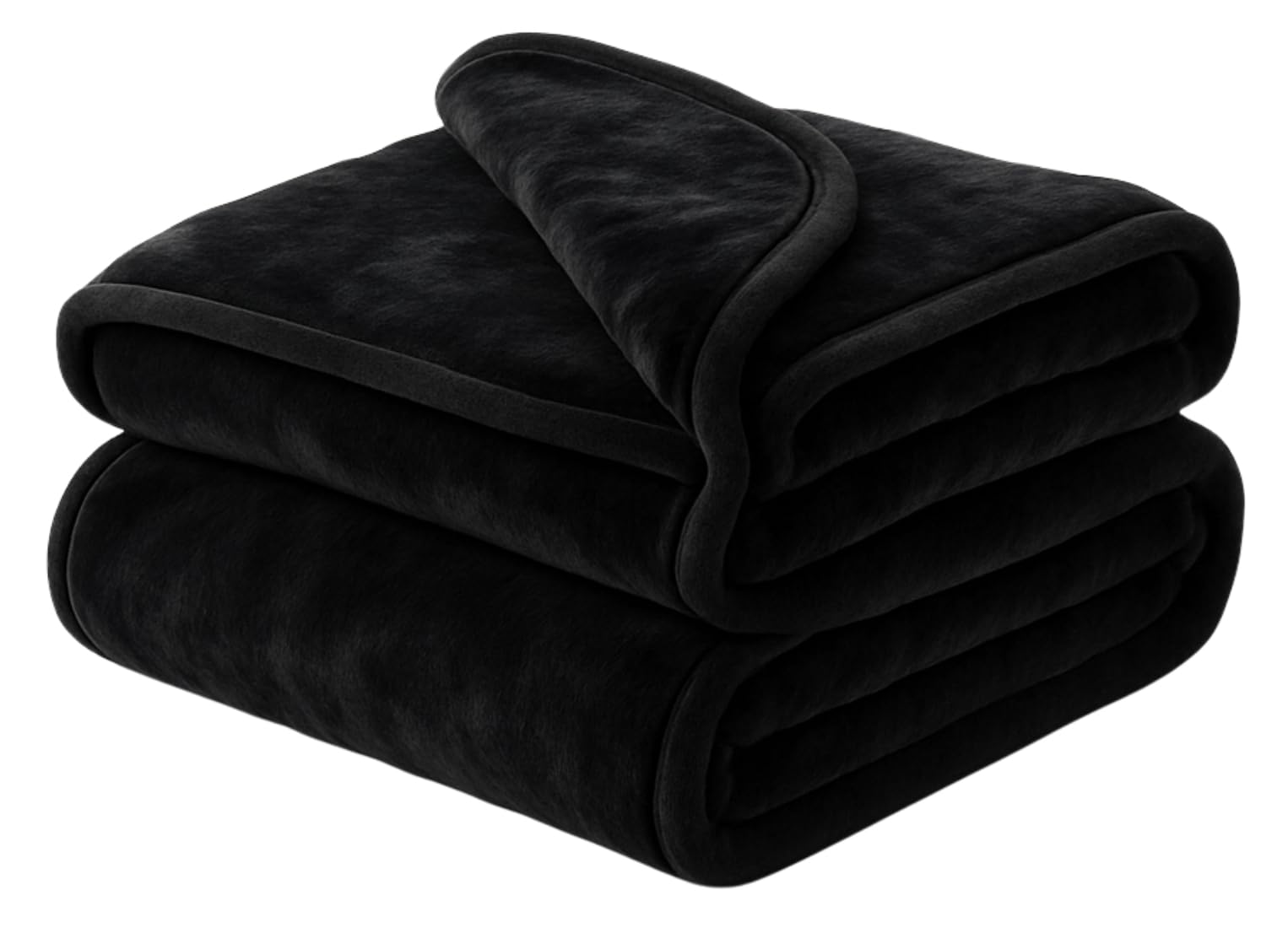 Adore Home Black Luxury Mink Throw Blanket Soft & Warm Faux Fur King (200X240cm)
