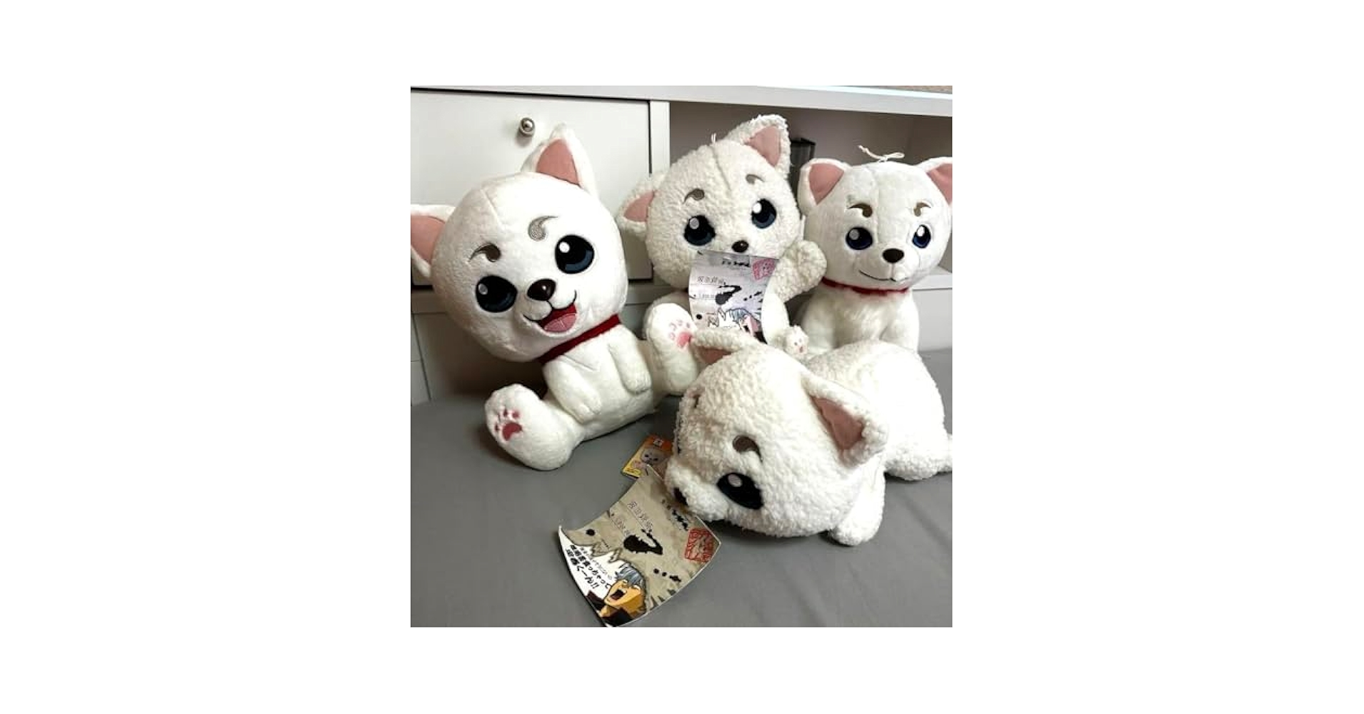 銀魂⭐定春セット⭐貯金箱・ソフビ・ぬいぐるみ…他【５点セット】 Amazon.co.jp: 銀魂 定春 さだはる ぬいぐるみ 4個セット タグ