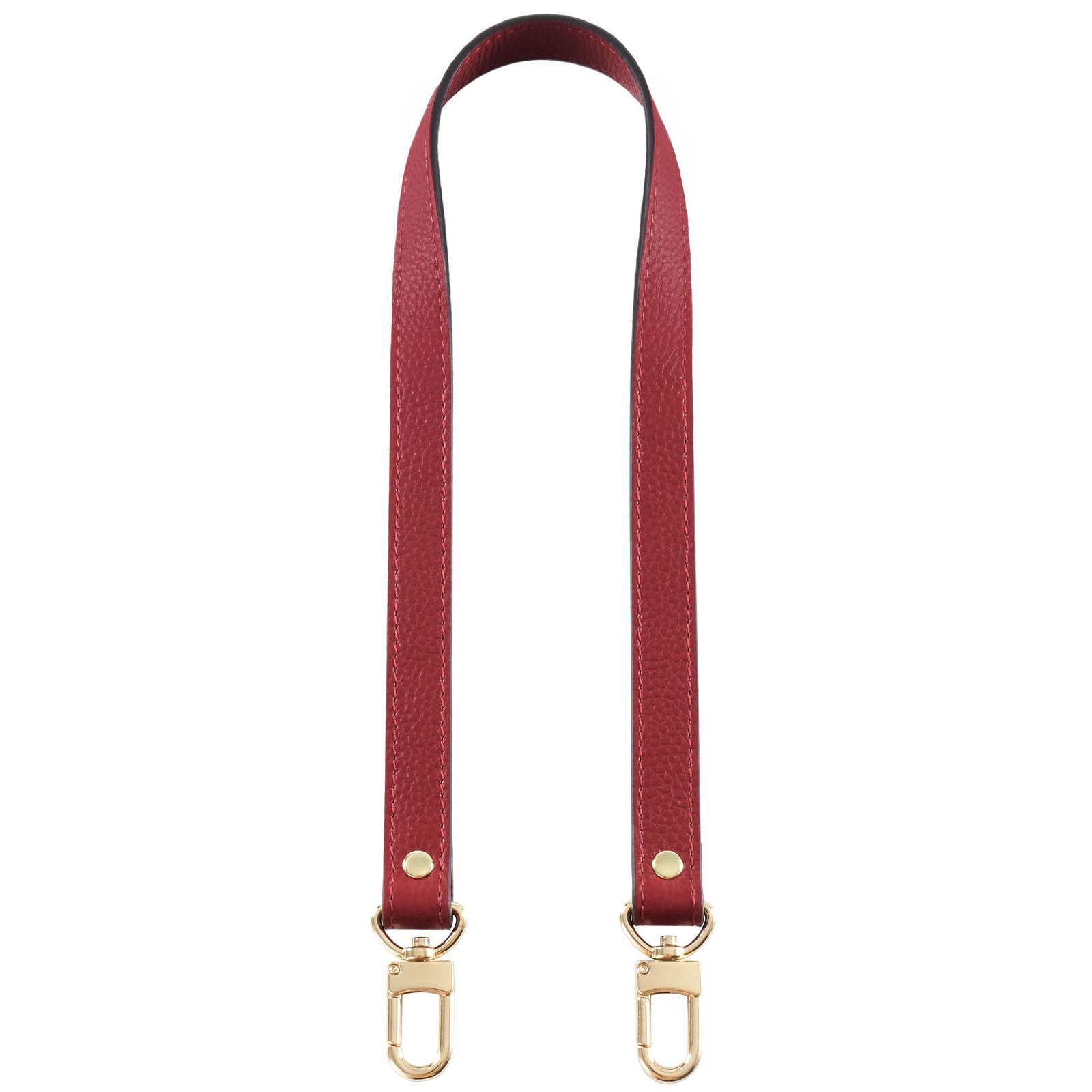 VanEnjoy Full Grain Leather Shoulder Strap Replacement with 2 Square Locks -Extended Version(Wine Red) — image 1