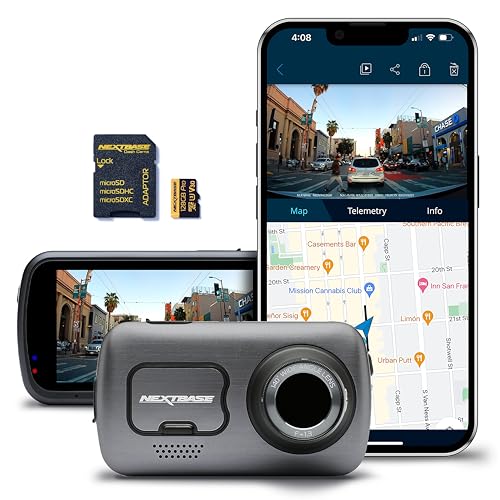 Nextbase 622GW Dash Cam with 128GB Micro SD Memory Card Bundle - Dash Camera for Cars with True 4K 30fps UHD Auto Recording Wi-Fi GPS Bluetooth Alexa Image Stabilization Parking Mode