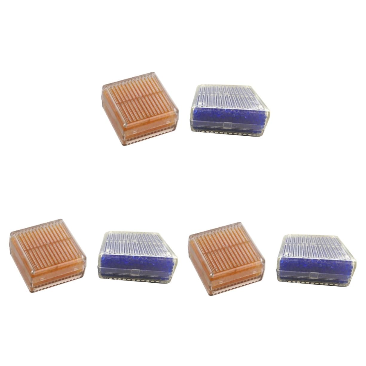 SOLUSTRE 6piezas Caja Deshumidificadora Para Armario Absorbe Humedad y Olores Azul y Naranja Reutilizable y Climas Húmedos