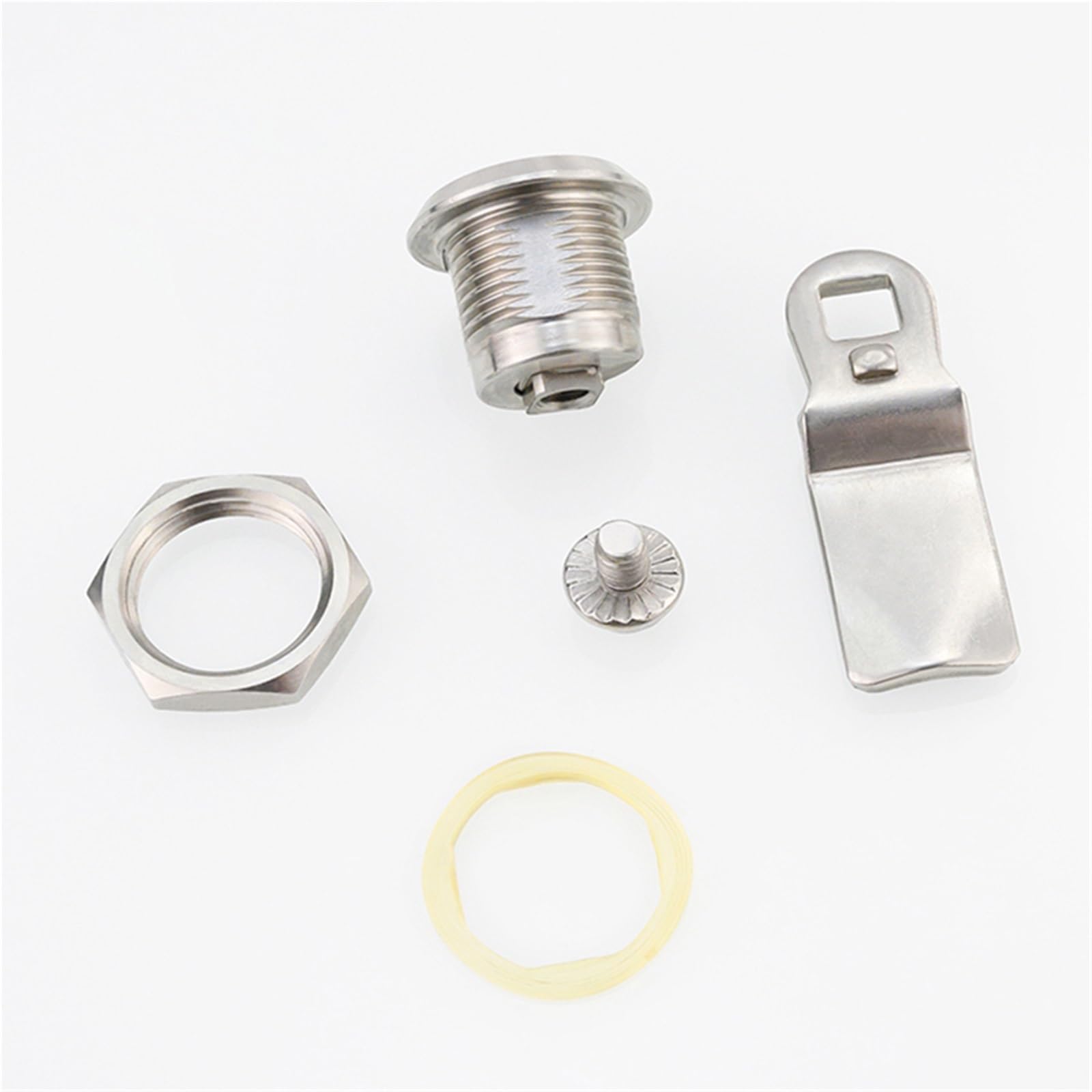MS705 zamek krzywkowy do drzwi szafki metalowa obudowa okrągły cylinder ze stali nierdzewnej 1 szt