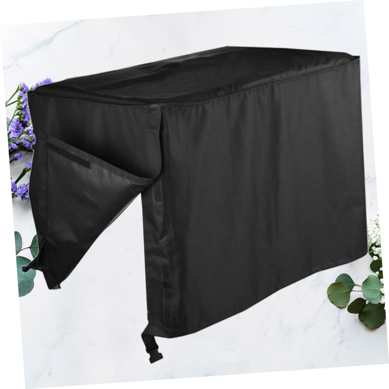 UPKOCH Funda Protectora para Generador Rectangular Resistente UV y Lluvia Poliéster y PVC Duradero para Exterior Jardín Color Negro