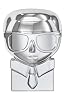 Karl Lagerfeld + Modelco Kiss Me Karl Lip Balm! Your Choice of A Silver Or Pink Case! A Limited-Edition Neutral, Creamy Lip Balm! Softens, Smoothes and Hydrates Lips in an Instant! (Silver)