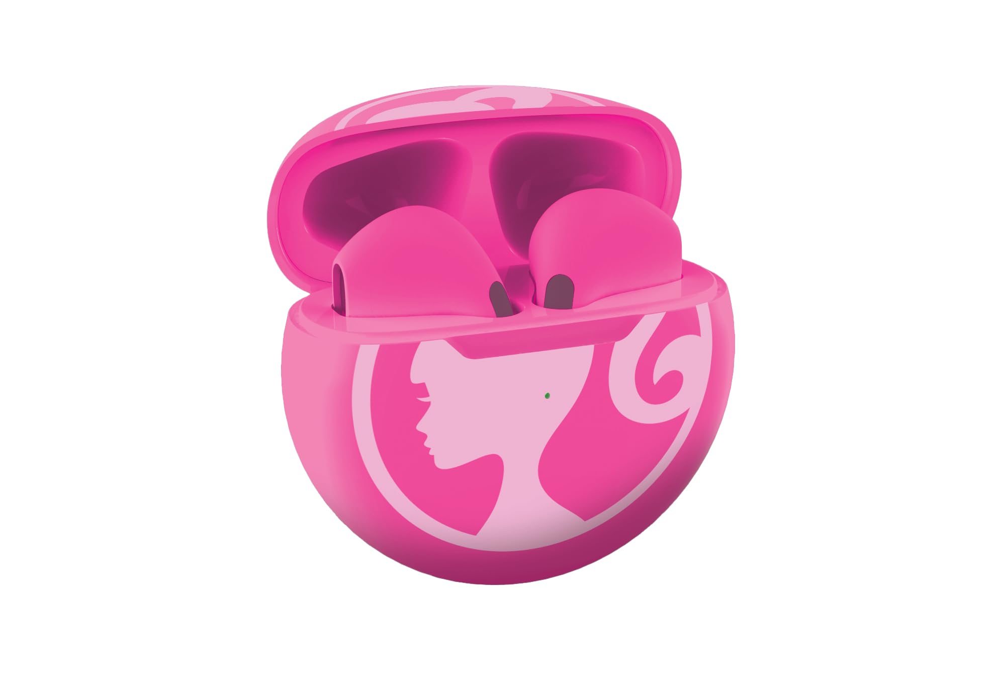 LEXIBOOK, Barbie, Wireless Earbuds, Sound, Built-in Microphone, Touch Controls, Charging Case, Sound Limited to 85 dB, Pink, HPBT05BB