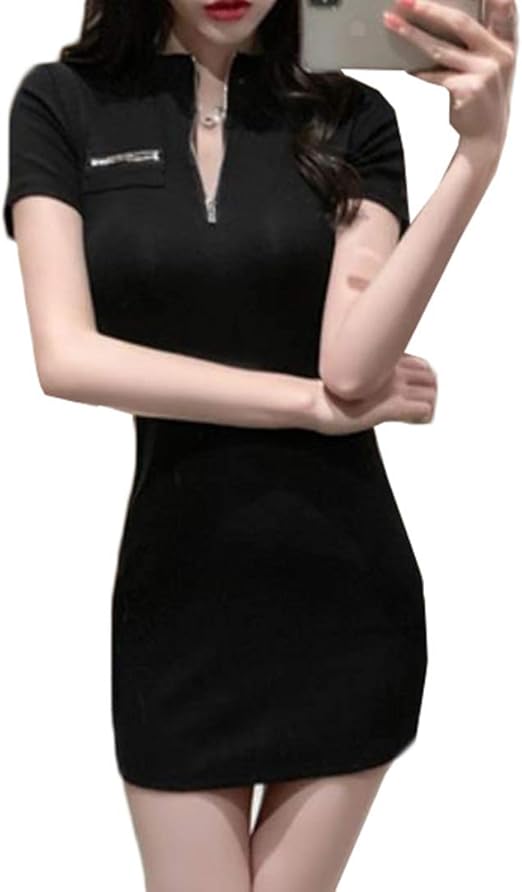 Amazon Co Jp Yyq Shop タイトワンピース レディース 半袖 ワンピース カシュクール Vネック セクシー ミニワンピース タイト 着痩せ キャバ嬢 ボディコン ピンク ワンピ 夏 ファッション