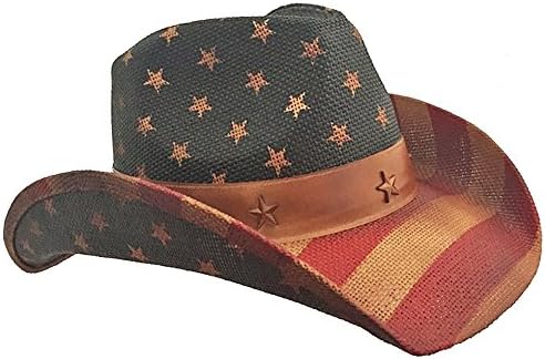 American Flag Vintage Cowboy Hat