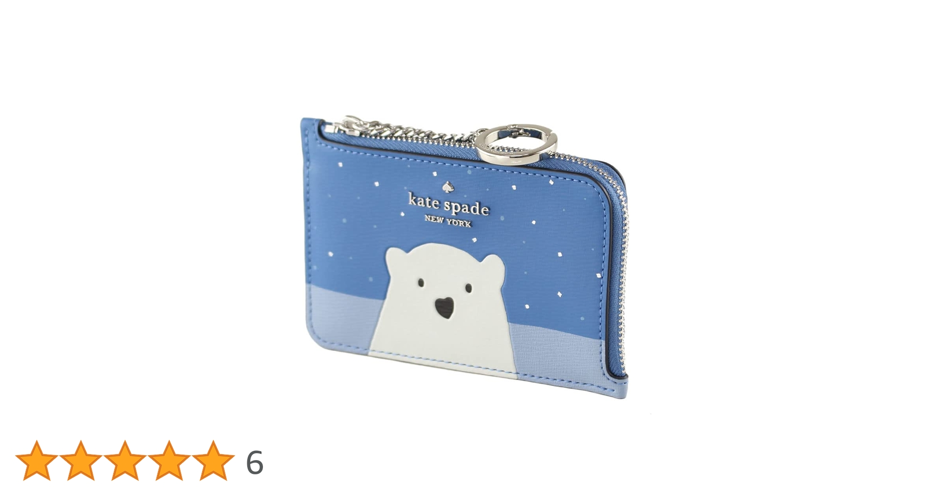 Kate Spade New York Wallet Arctic Friends L-zip Card Holder Kate Spade New York Wallet Arctic Friends L-zip Card Holder