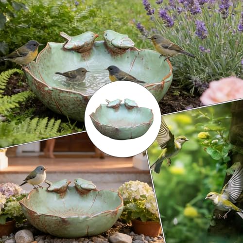 Mangeoire oiseaux extérieure multi-usage avec abreuvoir et jardinière - 5