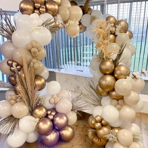 Miniatura 8 de Globos Champán Dorada Y Blanco Arena, 60 Piezas Globos De Cumpleaños, Globos Látex Azul, Globos Fiesta, 12 Pulgadas Globos Metalizados Látex Globo Para Cumpleaños Boda Baby Shower Bautizo Fiesta