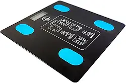 Balança Digital Corporal Bioimpedância Bluetooth com Aplicativo, Alta Precisão, 7 Usuários, Peso para Bebê, Vidro Temperado, Até 180kg – Ideal para Monitoramento de Saúde em Casa