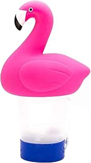 xiaoquexing Animal Floating Chlorine Dispenser, Collapsible Base, Holds 3" Chemical Tablets - Fun Cute Flamingo Animal Floater Decoration - Adjustable Balanced Chemical Delivery