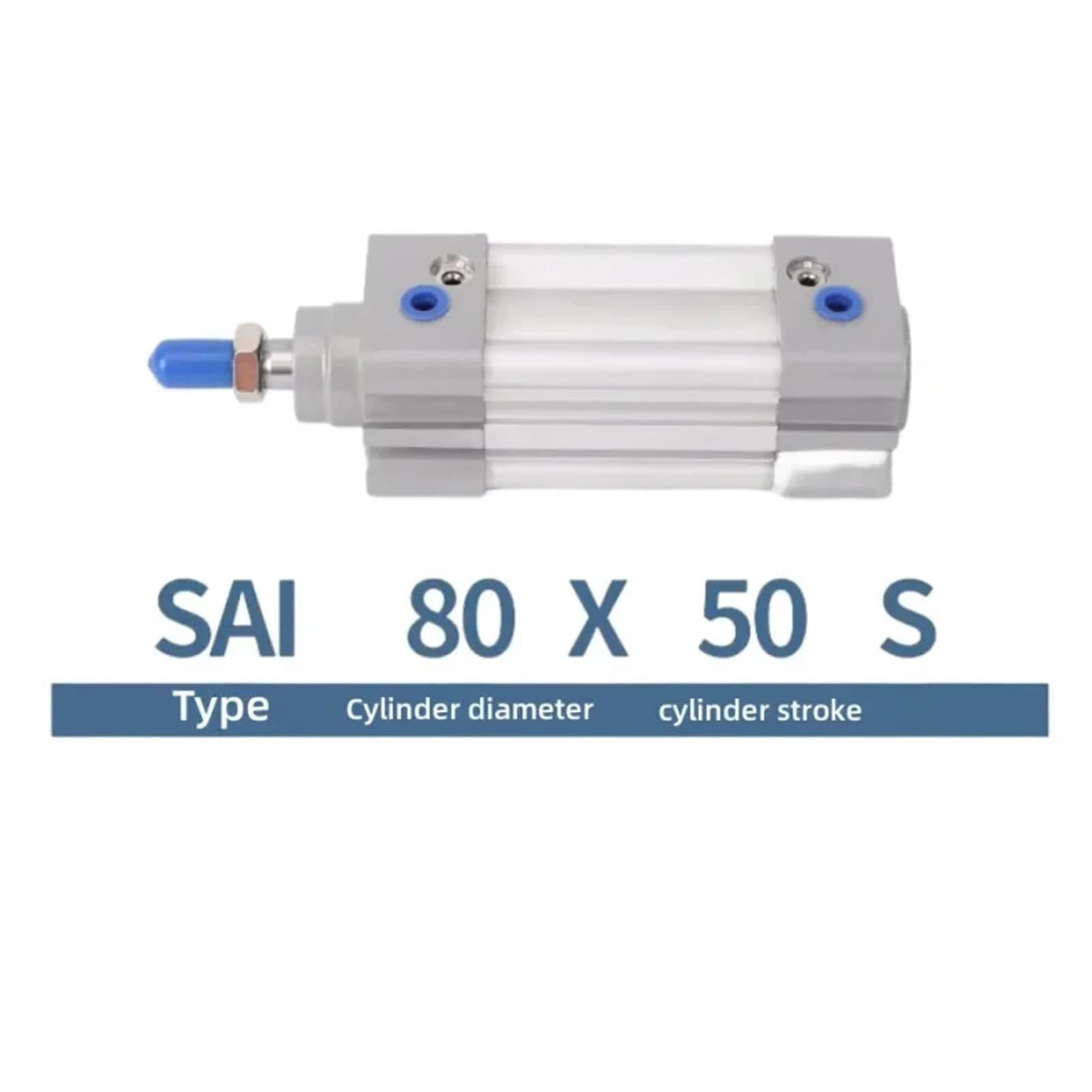 Vérin pneumatique à double effet standard, série SAI 32 40, SAI32 SAI40-25 50 75 100(SAI40-300S)