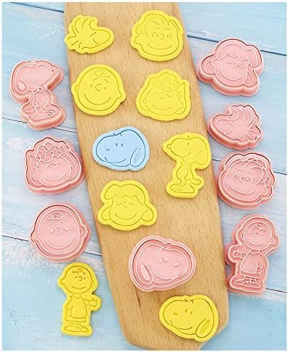 Amazon | NOBONU6点セット For スヌーピー クッキー型 3D For