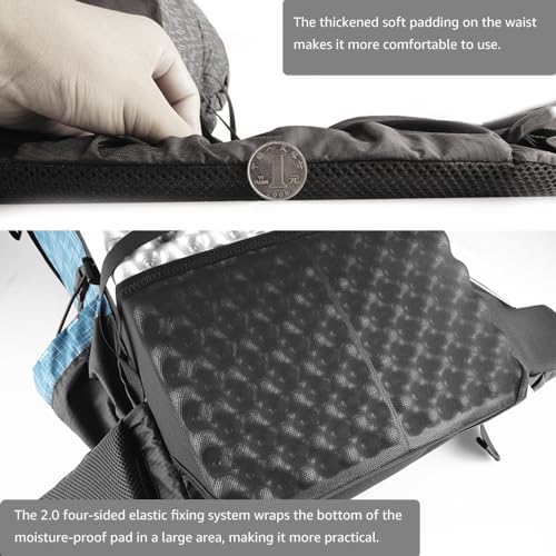 3FULGEAR QiDian Hiking Backpack for Men Women 56L(40+16) Lightweight Outdoor Camping Bag Trekking Daypack (Grey)3