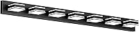 Vista 14 de Ralbay Lámpara de tocador LED moderna de 48 pulgadas para baño, 6 luces, moderna lámpara de pared de baño de acrílico LED en mate negro para tocador