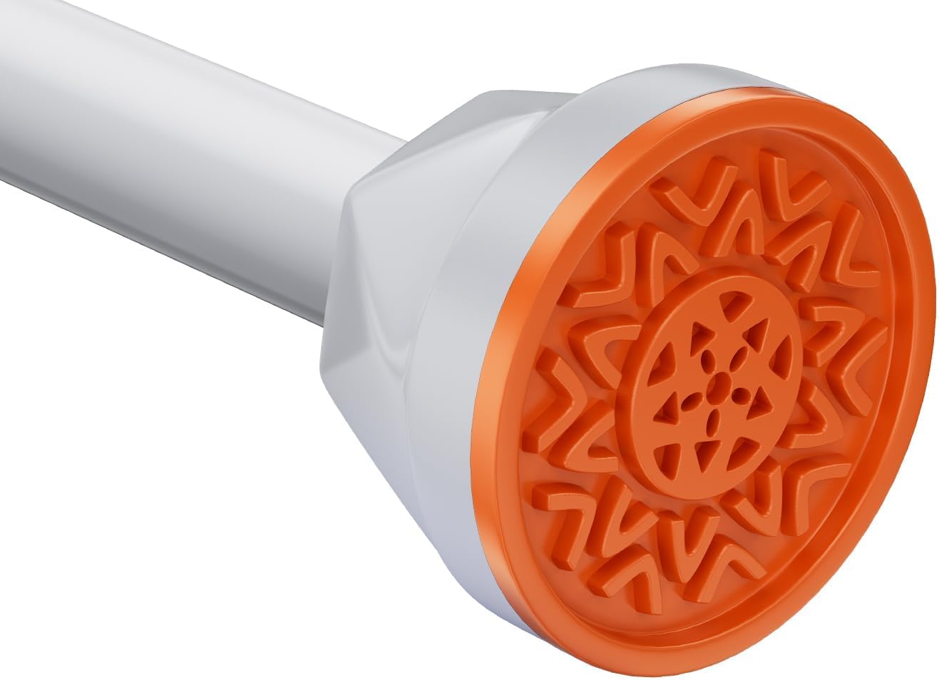 Shower Curtain Rod 32-50 Inches, No Drill Shower Rod Tension, Never Rust Anti-Slip Shower Curtain Rod for Bathroom Window, Adjustable Tension Curtain Rod. White white 32-50