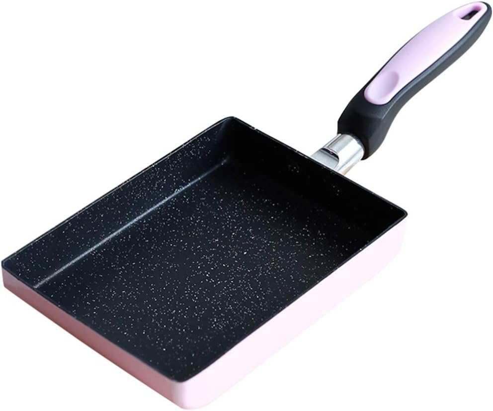 Bakeware Tamagoyaki Pan Japanese Omelette Rolled Egg Pan Square Pan Non- Stick Ceramic Coating Mini Frying Cooker Random Square Griddle Wok