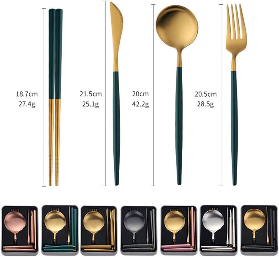 TUPMFG Portable Stainless Steel Cutlery Set including Case - Image 3