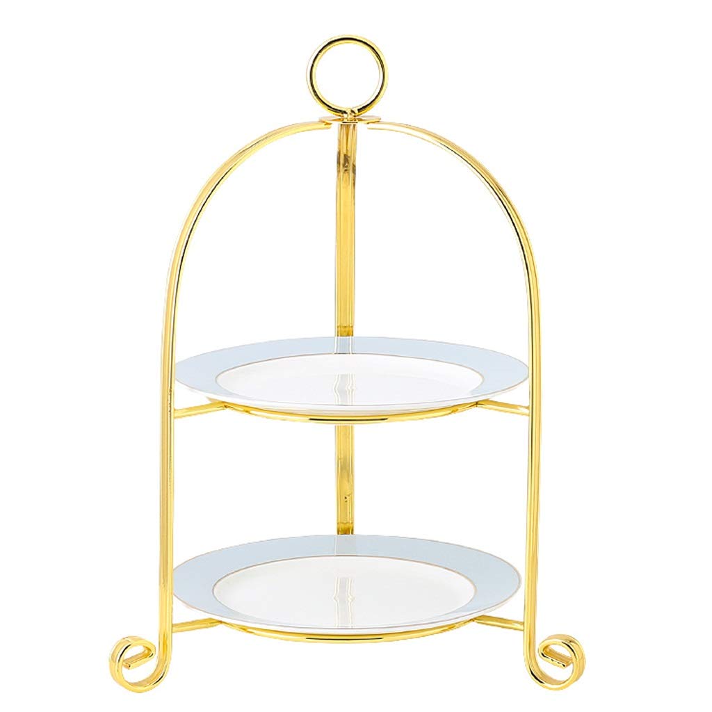 Assiette de fruits double couche bleue pour embellir vos pauses café sur la table basse du salon