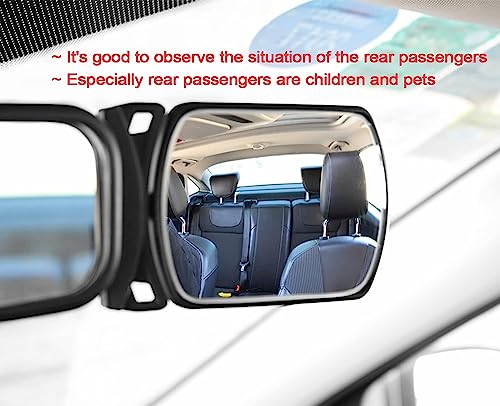 Image of Automaze Acrylic Car Baby Rear View Auxiliary Wide-angle Curved Mirror Interior Blind Spot for Baby