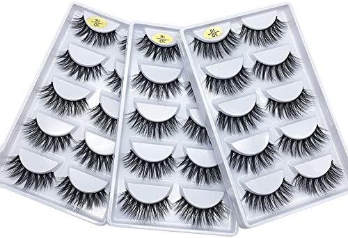 3D Faux Mink Lashes: 15 Pairs of Fake Eyelashes with Lash Applicator