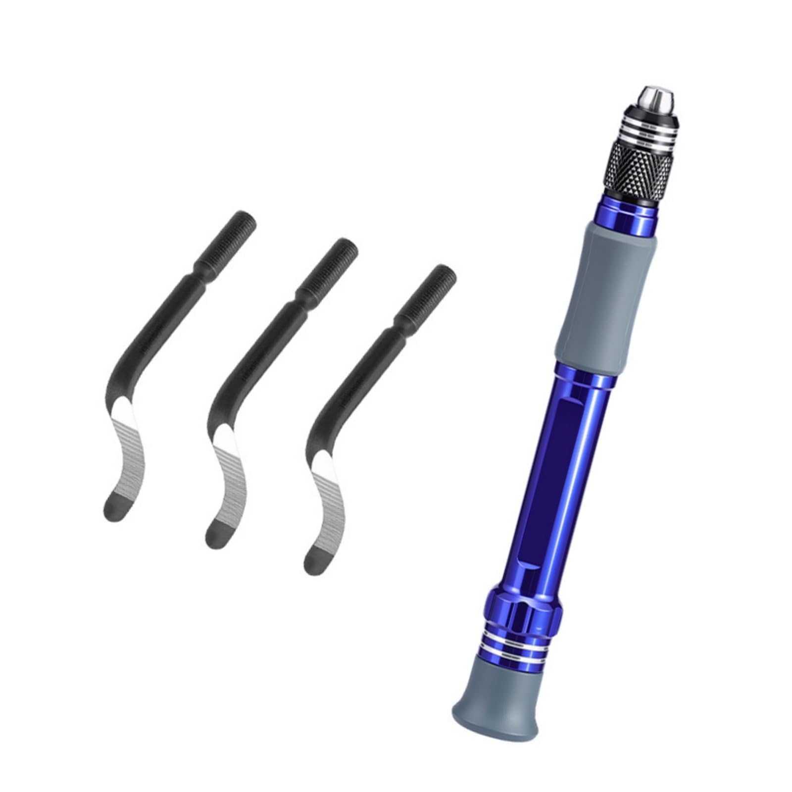 Nvoqilin Purple Color Alloy Handle Deburring Trimmers With 3Pcs Smoothly Edges Deburr Removal Tool For Metal Wood Deburring
