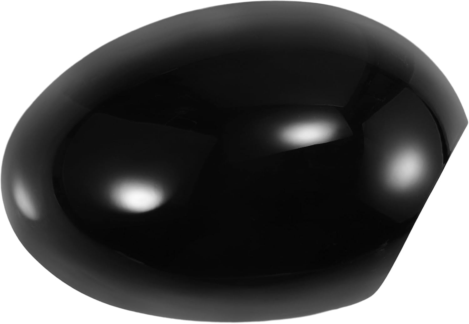 X AUTOHAUX Pair Car Mirror Cover Caps - Black Carbon Fiber Replacement For Mercedes-Benz W176 W204 W212 Models