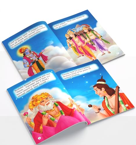 Image of Story Books for Kids (Set of 10 Books) - Mythology Stories for Children - Brahma, Durga, Bhakta Prahlad, Luv-Kush, Shiva, Tirupati Balaji, Vishnu, ... Stories - Read Aloud to Infants, Toddlers