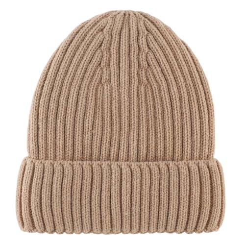 Image of Connectyle Fleece Lined Cuffed Beanie Hat for Men Women Knitted Winter Wool Beanies Skull Cap Warm Watch Hat