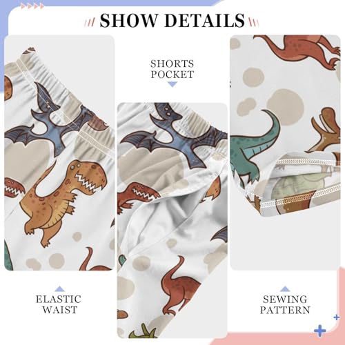 ZZKKO Cute Cartoon Dinosaur Boys Pants for Kids Jogger Pants with Pockets S-XL4